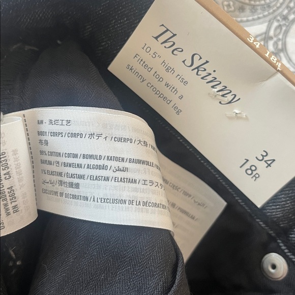 Abercrombie & Fitch slit ankle black jeans - Picture 6 of 6